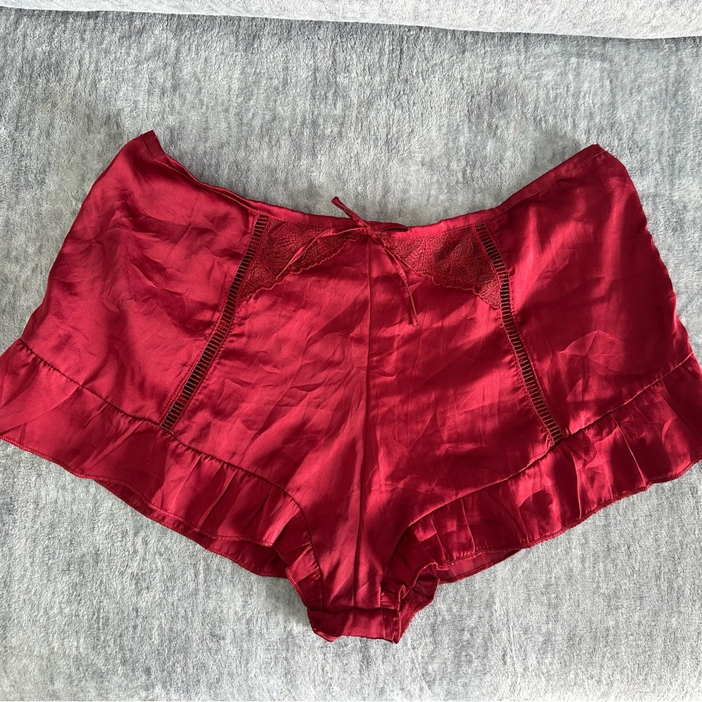Primark Red Satin Sleep Short